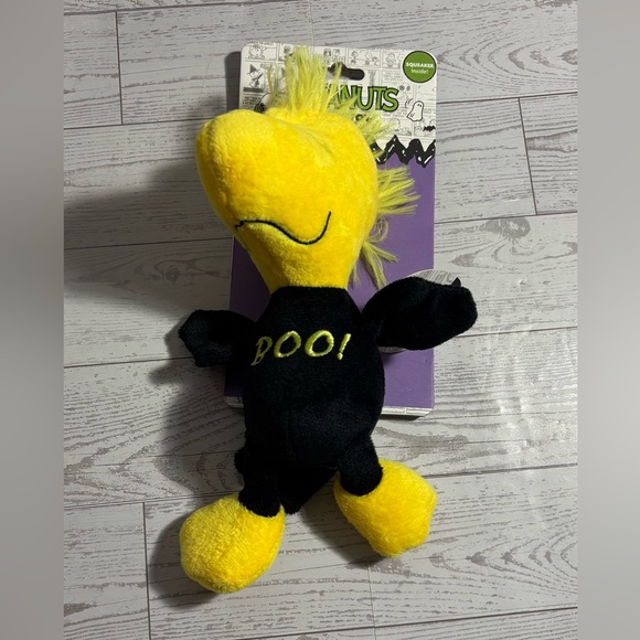 Peanuts Woodstock Halloween Collection Pet  Dog Toy Black Yellow 9” - Picture 4 of 12